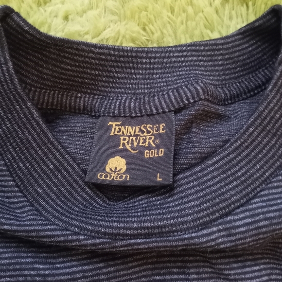 Never Worn Vintage Rod Stewart Black Stripes Embroidered T-Shirt L Singl… - Picture 4 of 5